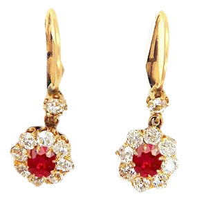 Fait à la main Rubis Birman Gemstone Earring 5,50 carats – vue principale