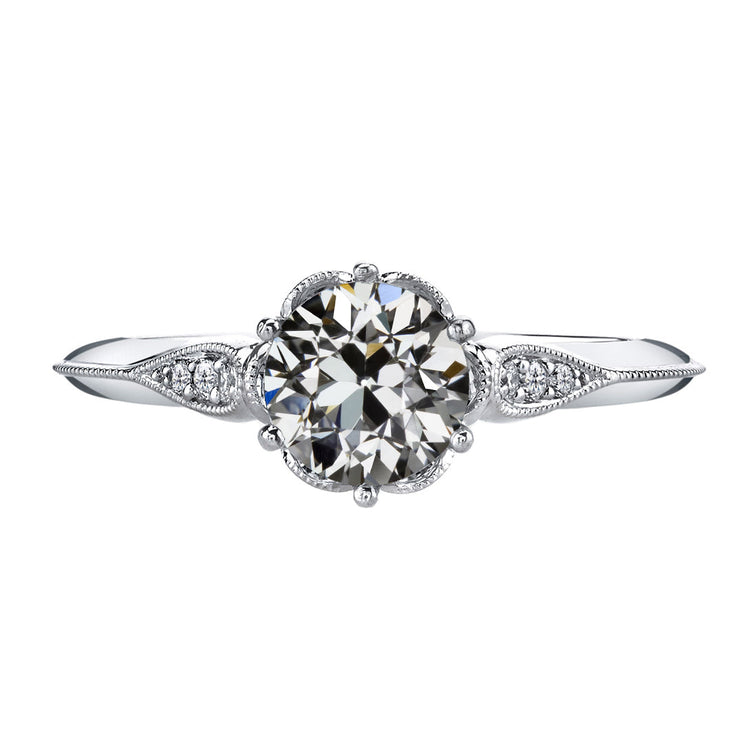 Brillant Bague de Fiançailles 2-carats Or Blanc 14 Carats – vue principale