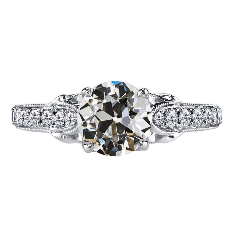 Brillant Brillant Bague Solitaire avec Accents 2,50 carats – vue principale