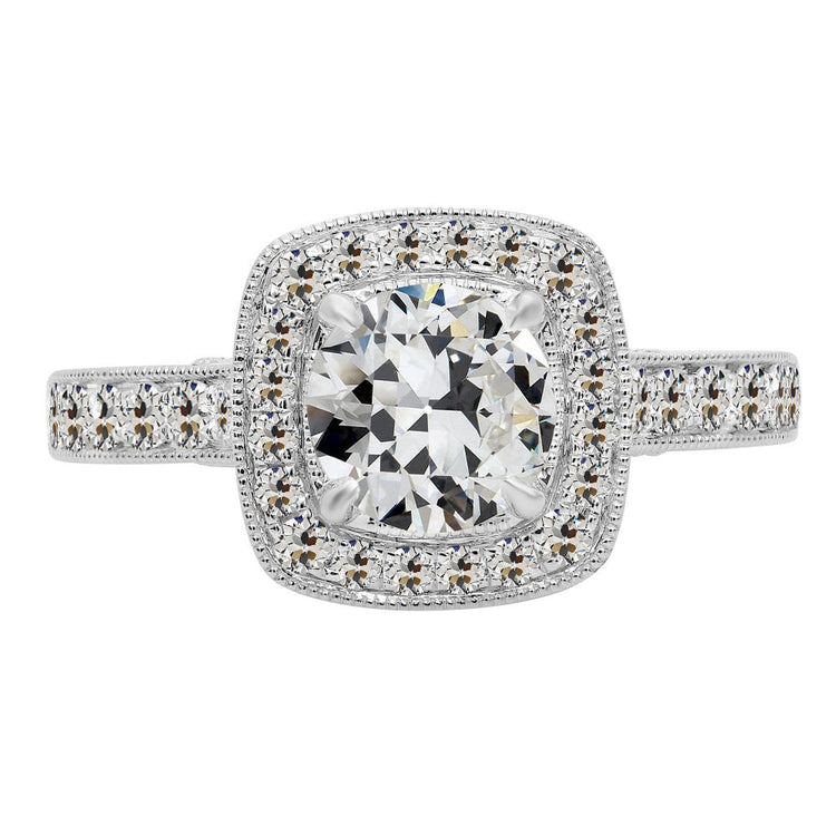 Brillant Bague Sertie Halo – vue principale