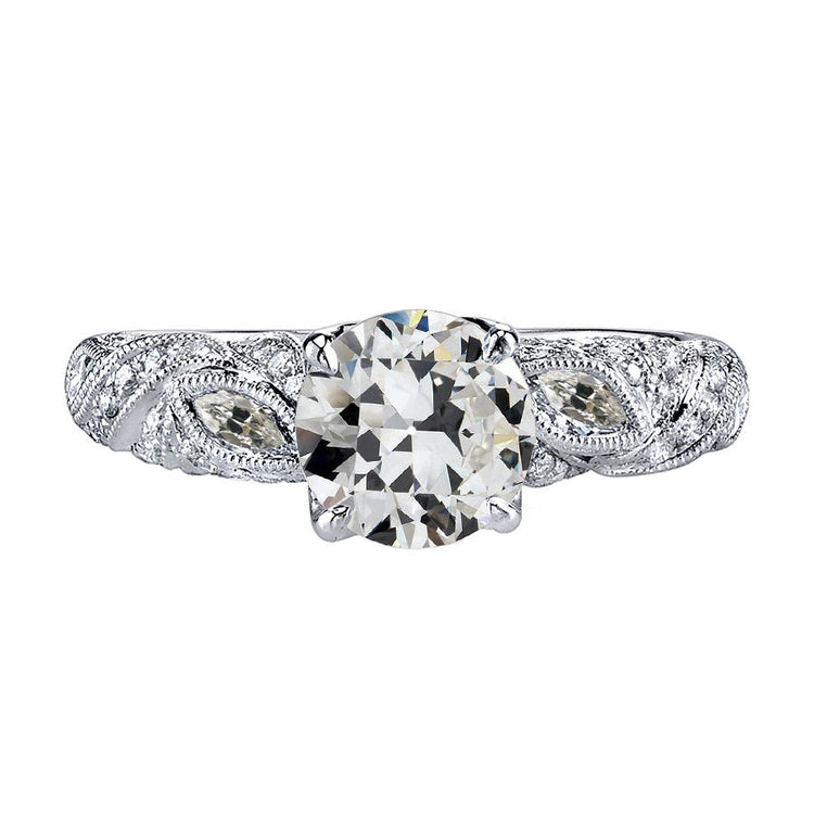 Brillant Bague de Demande 2 carats Or 14K Blanc – vue principale