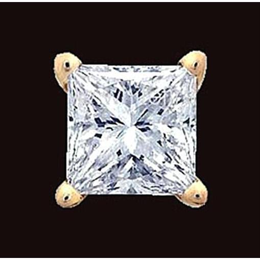 Single F Vs1 1 Carat Boucles D'oreilles En Véritable Diamant Pour Hommes Bijoux