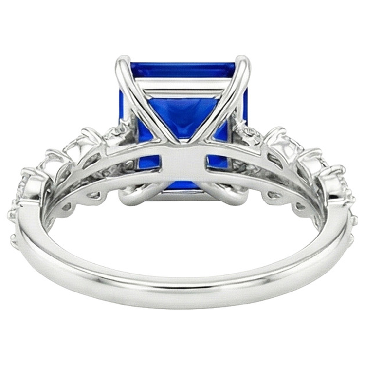 naturel marquise diamant 4carats bague sur blanc
