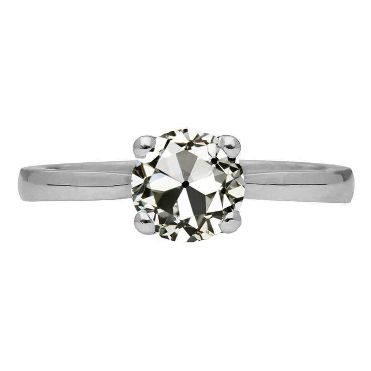 Brillant Solitaire de Fiançailles 2 carats Or Blanc 14 Carats – vue principale