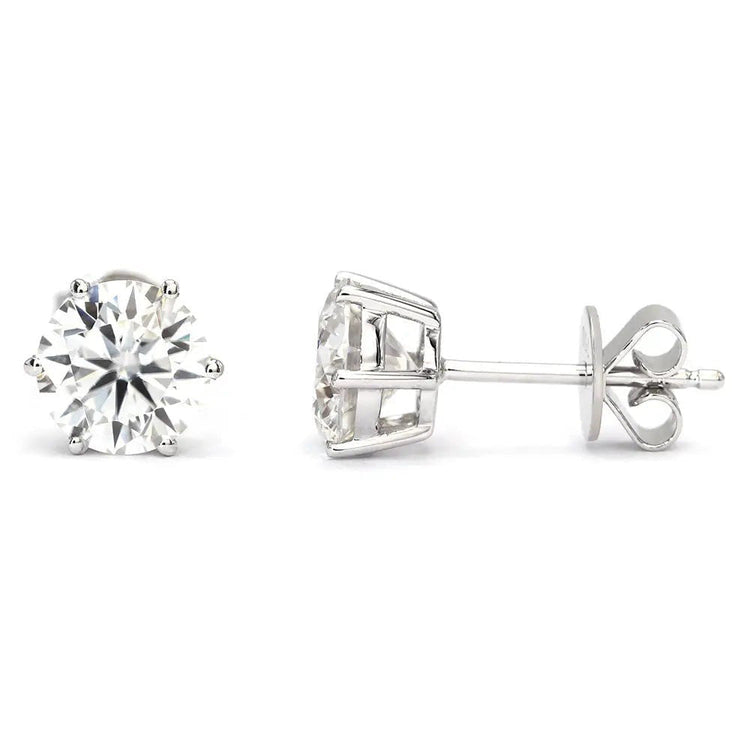 Exquis Pendants d'Oreilles 4 carats – vue de profil