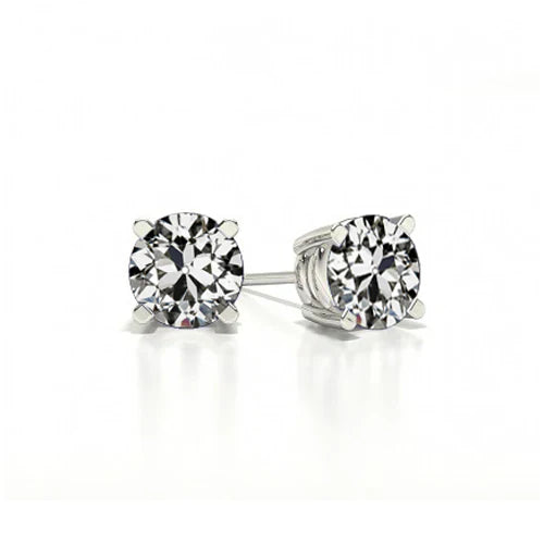 Brillant Pendants d'Oreilles 1-carats Or Blanc 14 Carats – vue principale