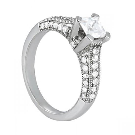 Style Antique 1.25 Cts. Bague De Fiançailles Réel Diamant En Or Massif 14K