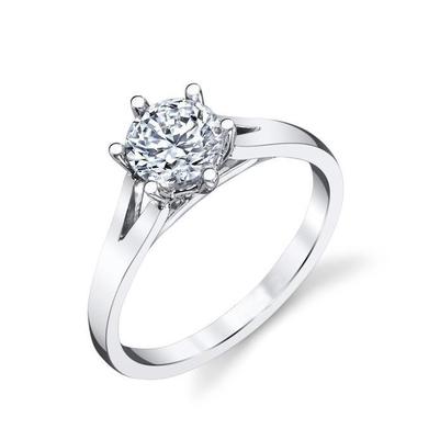 Superbe Bague De Mariage En Naturel Diamant Solitaire Rond De 2,50 Ct En Or Blanc 14K