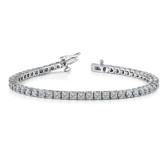 Superbe Bracelet En Réel Diamant De 5 Carats