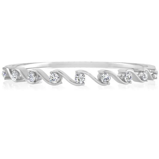 Superbe Bracelet En Réel Diamant De Forme Ronde De 2.70 Carats