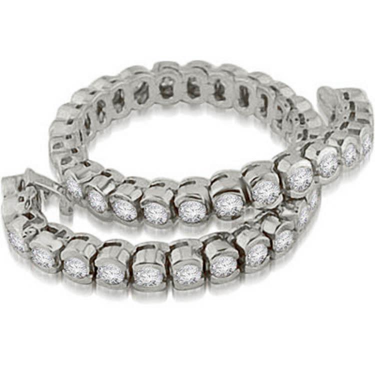 Superbe Bracelet Tennis En Biseau Pour Femme à 8,60 Carats De Réel Diamants Ronds