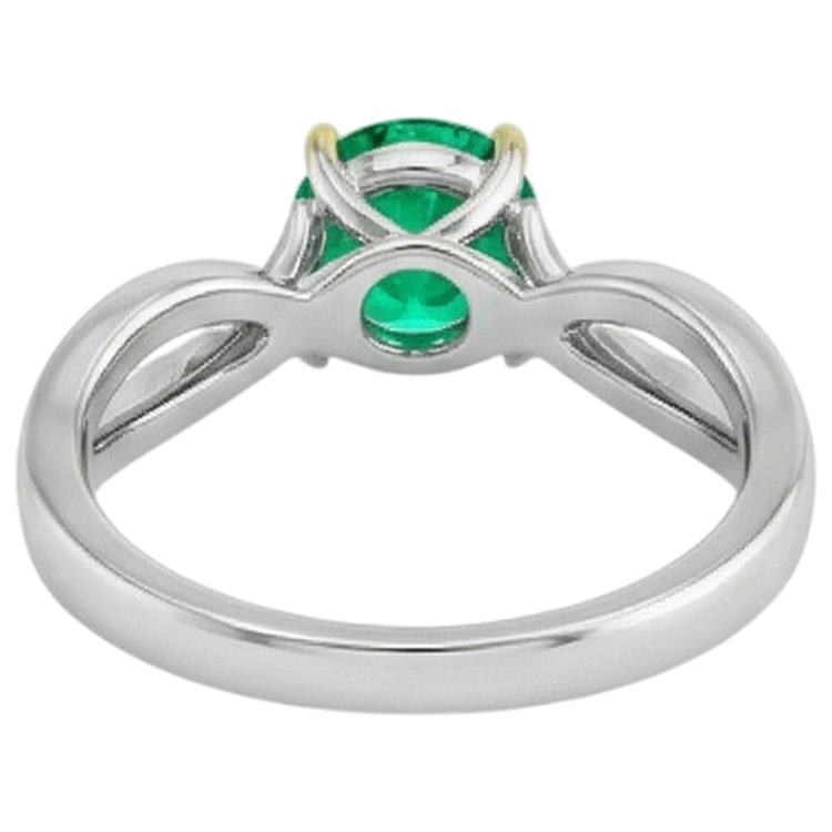 Artisanal Bague avec Gemme 2 carats – vue arrière