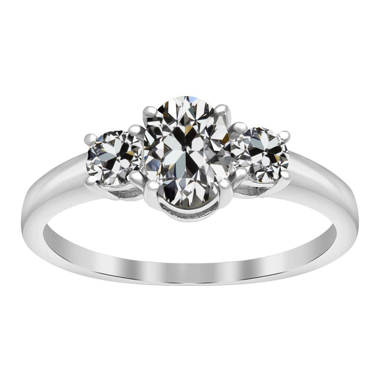 Sophistiqué Diamant Fin Bague Trilogie 3 carats – vue principale