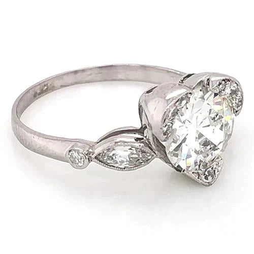 Véritable Alliance En Naturel Diamant De 3 Carats Avec