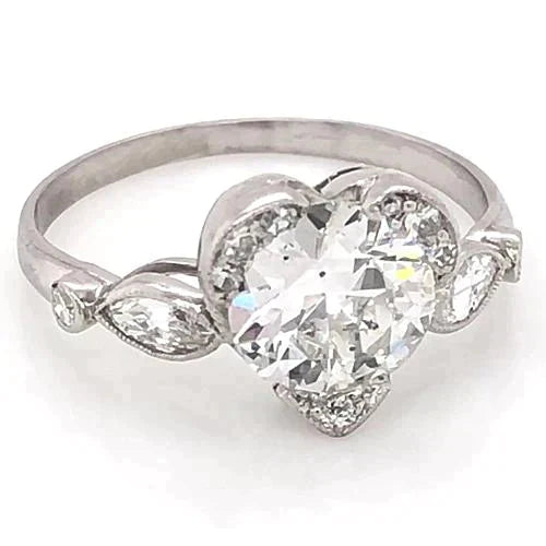 Véritable Alliance En Naturel Diamant De 3 Carats