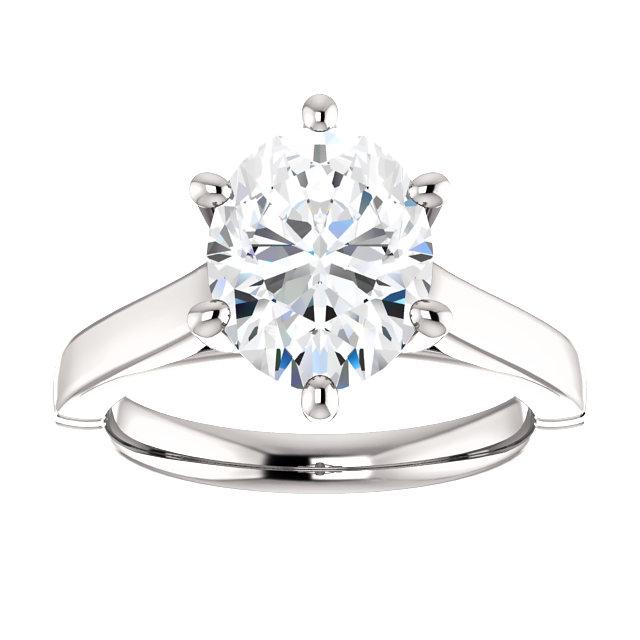 Véritable Bague Solitaire Diamant 3.50 Carats Bijoux Neuf
