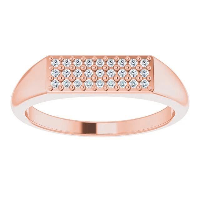 Véritable Diamond Eternity Band 0.50 Carats Bijoux En Or Rose 14K