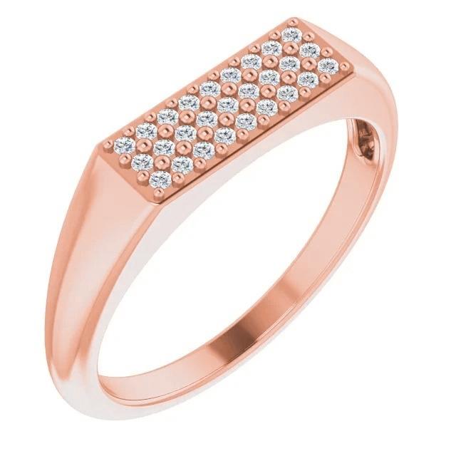 Véritable Diamond Eternity Band 0.50 Carats Bijoux En Or Rose 14K