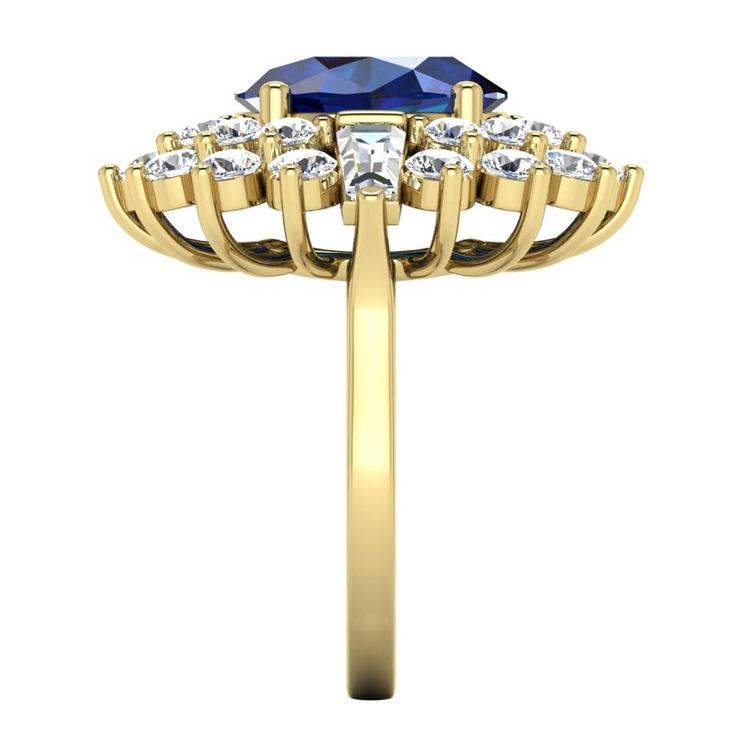 Véritable-Saphir-Diamant-Bague-Cocktail