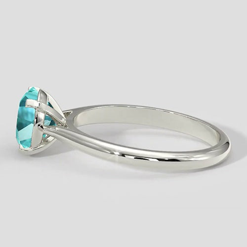 Véritable tourmaline Paraiba ronde de 1 carat
