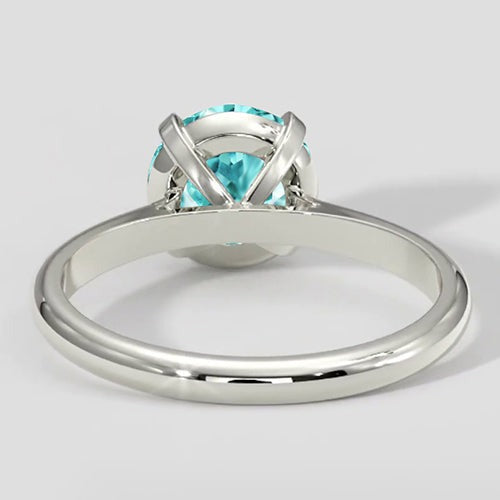 Véritable tourmaline Paraiba ronde de 1 carat