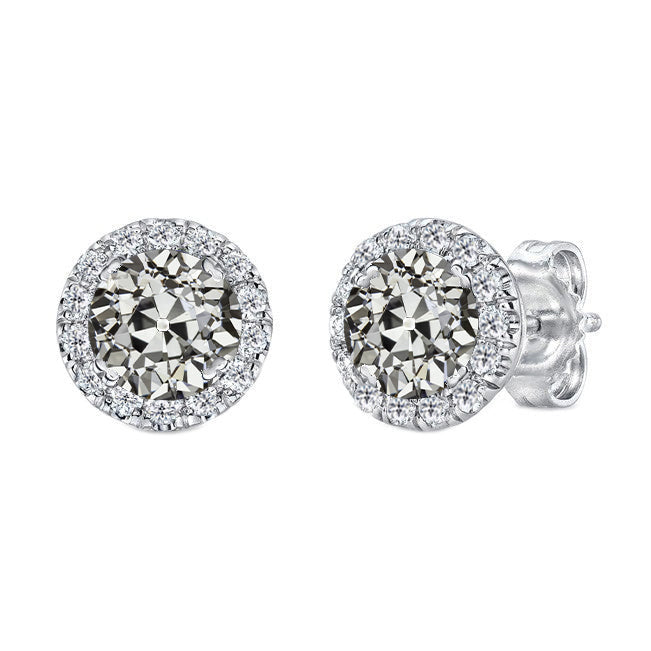Fait à la main Diamant Fin Puces d'Oreilles 4 carats – vue principale
