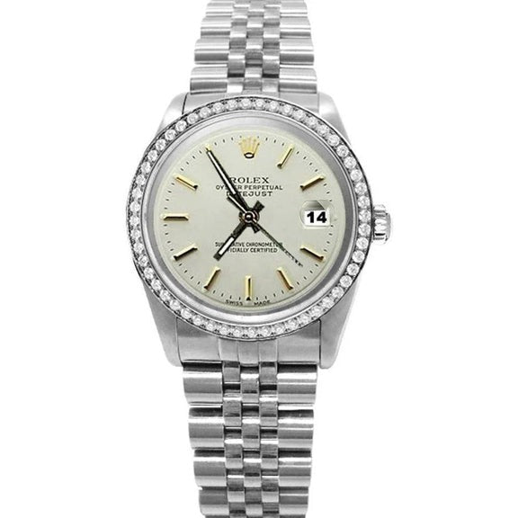 acier inoxydable Rolex Datejust diamant