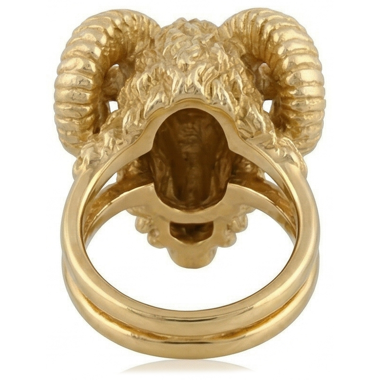 Taille Ronde Améthyste Pourpre bague en Or Jaune 14 Carats – vue de profil