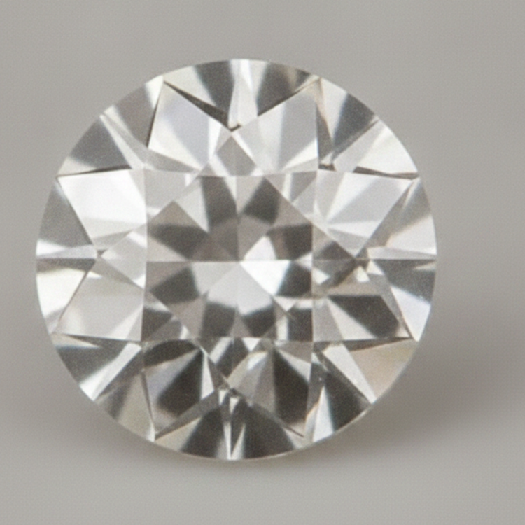 Diamant Ancien F VS1 extrait de la terre en vrac rond Taille Européenne Ancienne Naturel 9 Carats