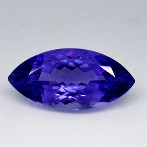 Tanzanite Bleue Loose Sapphires Natural 3-carats Gold – vue principale