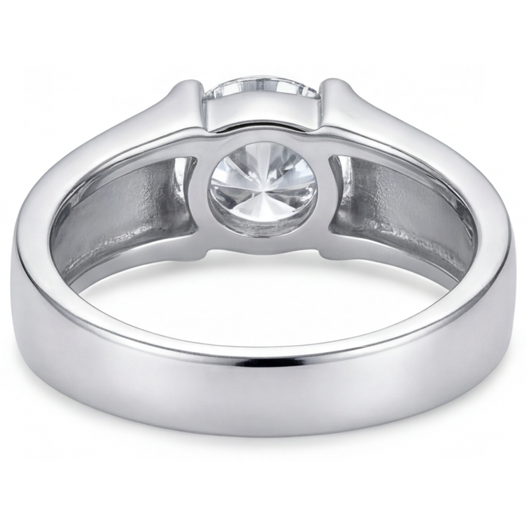 Brillant Bague Masculine – vue arrière