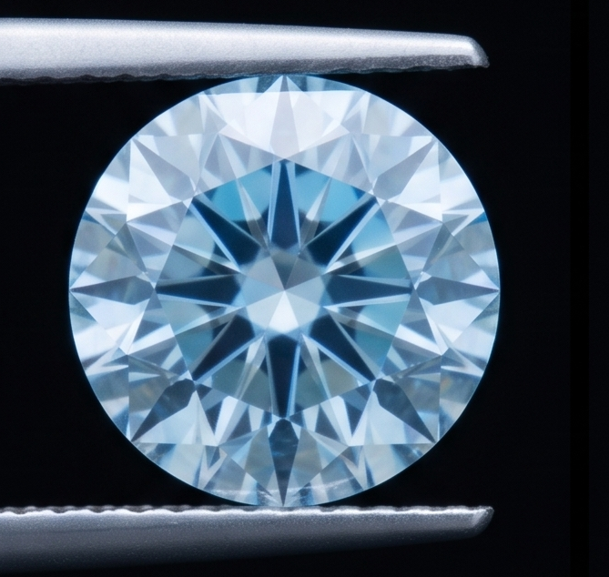 Diamant Naturel 2 Carats Rond Bleu Amélioré en Vrac - view 4