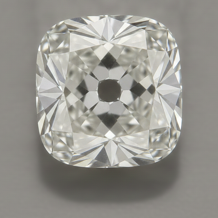 Véritable Diamant Ancien Taille Coussin Authentique Non Sertie F VS1 8 Carats