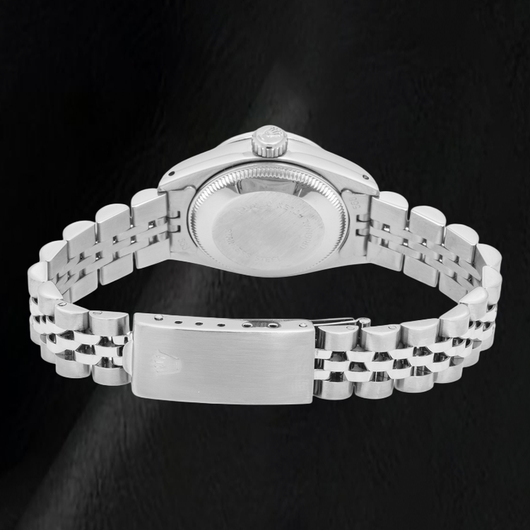 Montre Rolex Date 6916 26 mm Cadran Lin Argenté Bracelet Jubilé en Acier Inoxydable