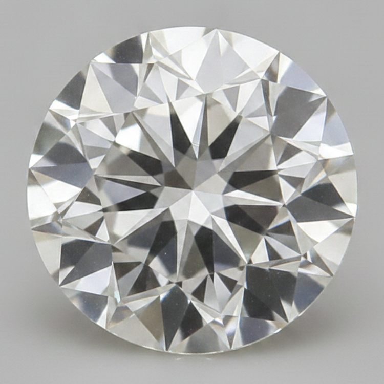Diamant Naturel Rond de 3 Carats, Taille Européenne Ancienne, extrait de la terre, F VS1