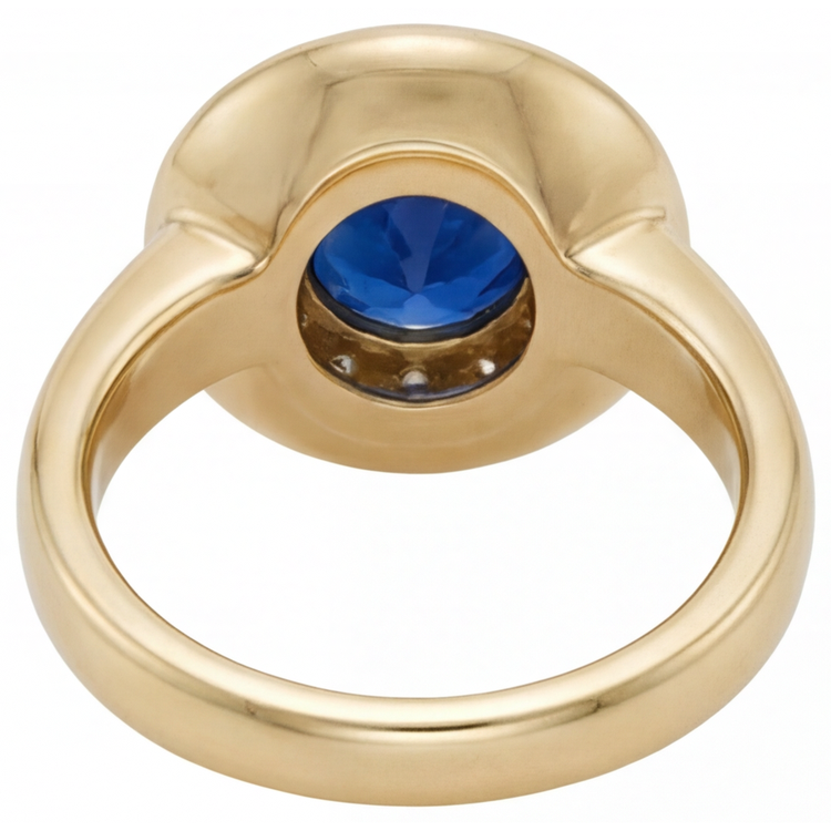 Éblouissant Bague Pierre Précieuse 1,5 carats – vue de profil