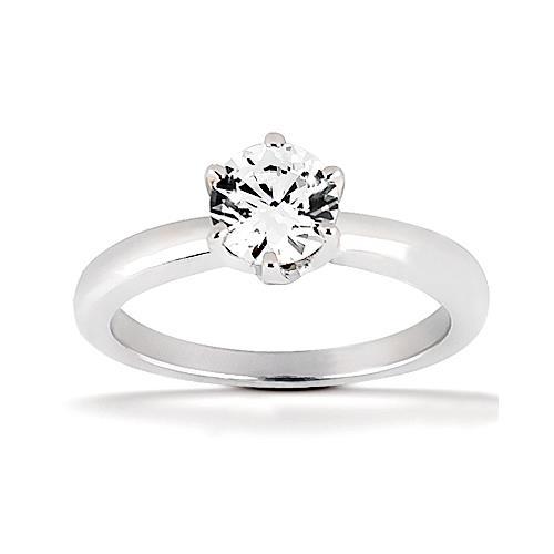 0.75 carats diamant solitaire bague de fiançailles style broche - HarryChadEnt.FR