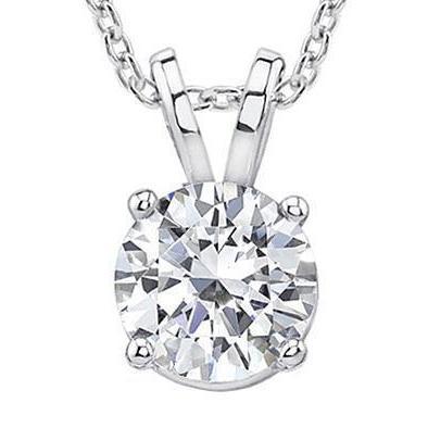 1.25 ct. Pendentif diamant en or avec collier chaîne - HarryChadEnt.FR