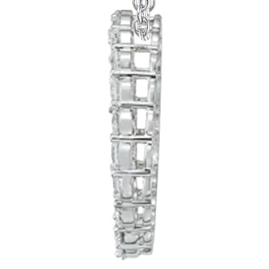 2 cts. Collier Pendentif Cercle d'Amour Diamant Sans Chaîne Or 14K - HarryChadEnt.FR