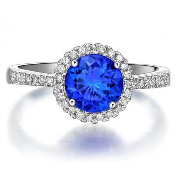 3.50 carats bague diamant saphir sri lanka rond bijoux