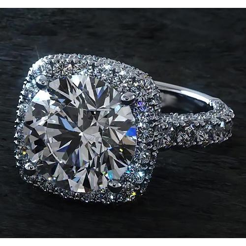 4.50 carats Halo Diamond Ring - HarryChadEnt.FR