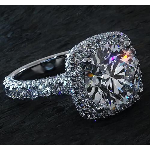 4.50 carats Halo Diamond Ring - HarryChadEnt.FR