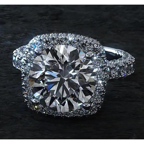 4.50 carats Halo Diamond Ring - HarryChadEnt.FR