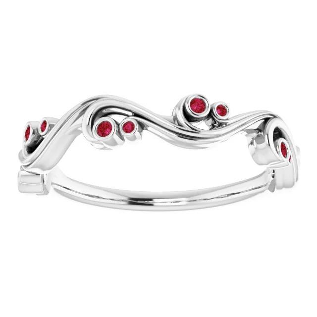 Bague Anniversaire 0.30 Carats Rubis Birmans - HarryChadEnt.FR