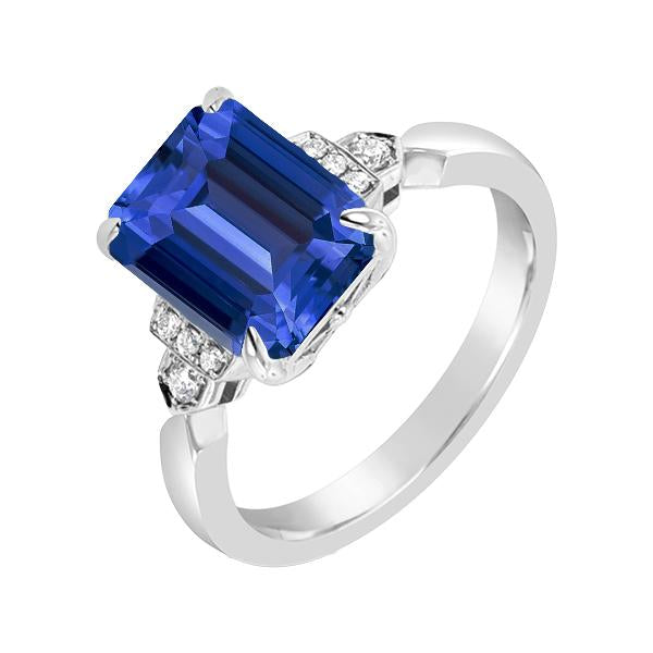 Bague Diamant Anniversaire Emeraude Ceylan Saphir 3 Carats Bijoux - HarryChadEnt.FR