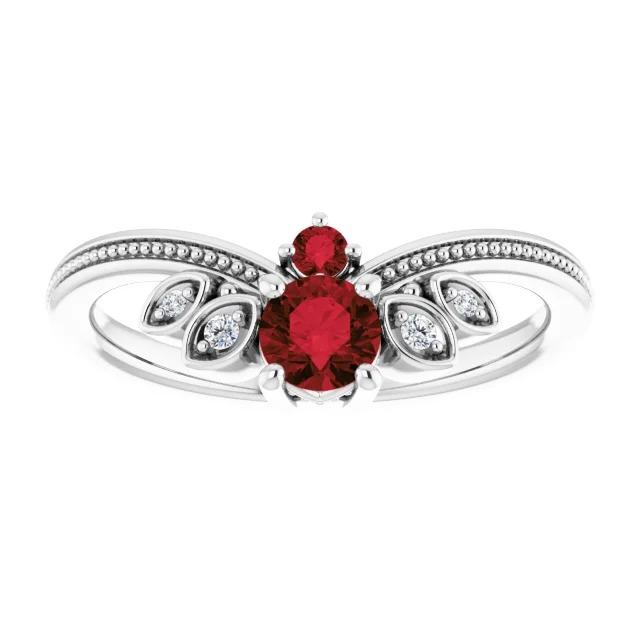 Bague Diamant Style Antique 1 Carat Millgrain Bijoux Gemme - HarryChadEnt.FR