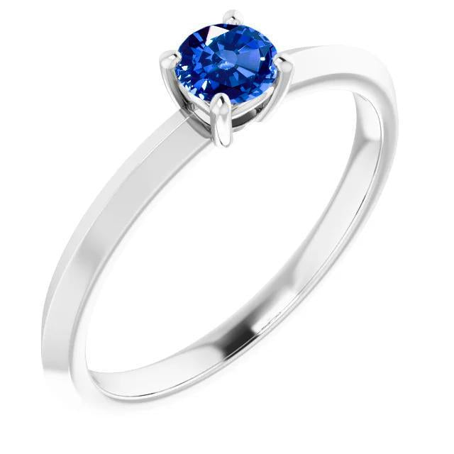Bague Solitaire 1.25 Carats Or Blanc 14K - HarryChadEnt.FR