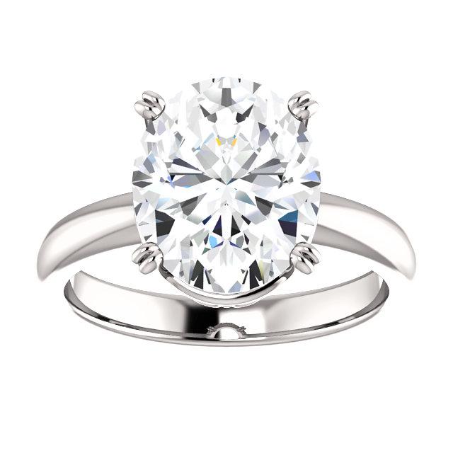 Bague Solitaire 4 Carats Double Griffe Sertissage Bijoux - HarryChadEnt.FR