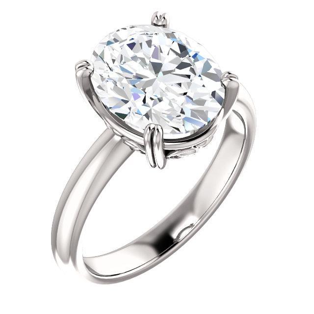 Bague Solitaire 4 Carats Double Griffe Sertissage Bijoux - HarryChadEnt.FR