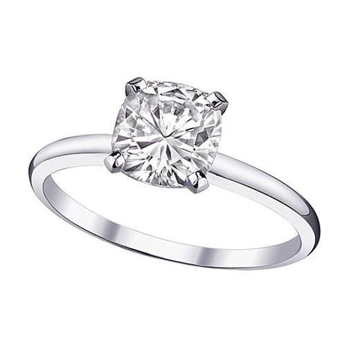 Bague Solitaire Coussin Diamant